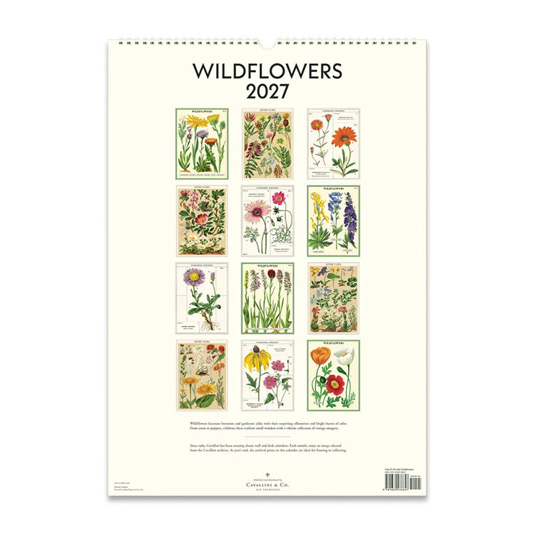2027 Wall Calendar | Wildflowers | Cavallini & Co.