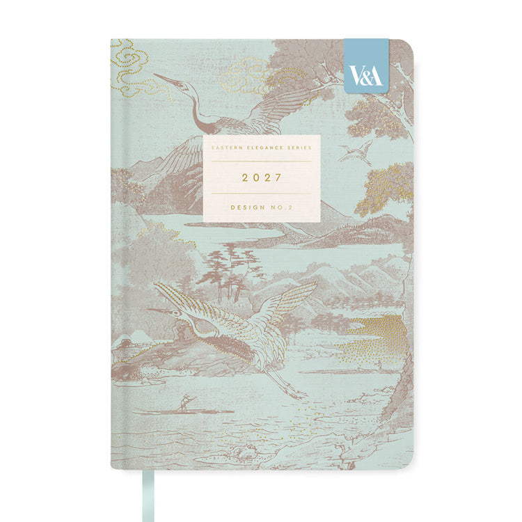 2027 Diary | Weekly Diary | Hard Cover | A5 | Flying Cranes | V&A | Ohh Deer