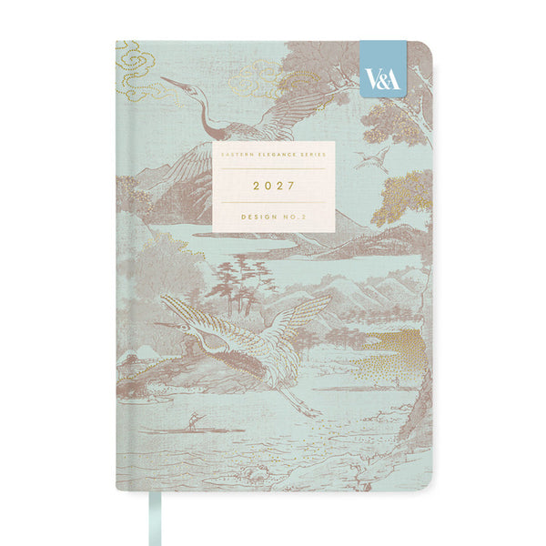 2027 Diary | Weekly Diary | Hard Cover | A5 | Flying Cranes | V&A | Ohh Deer