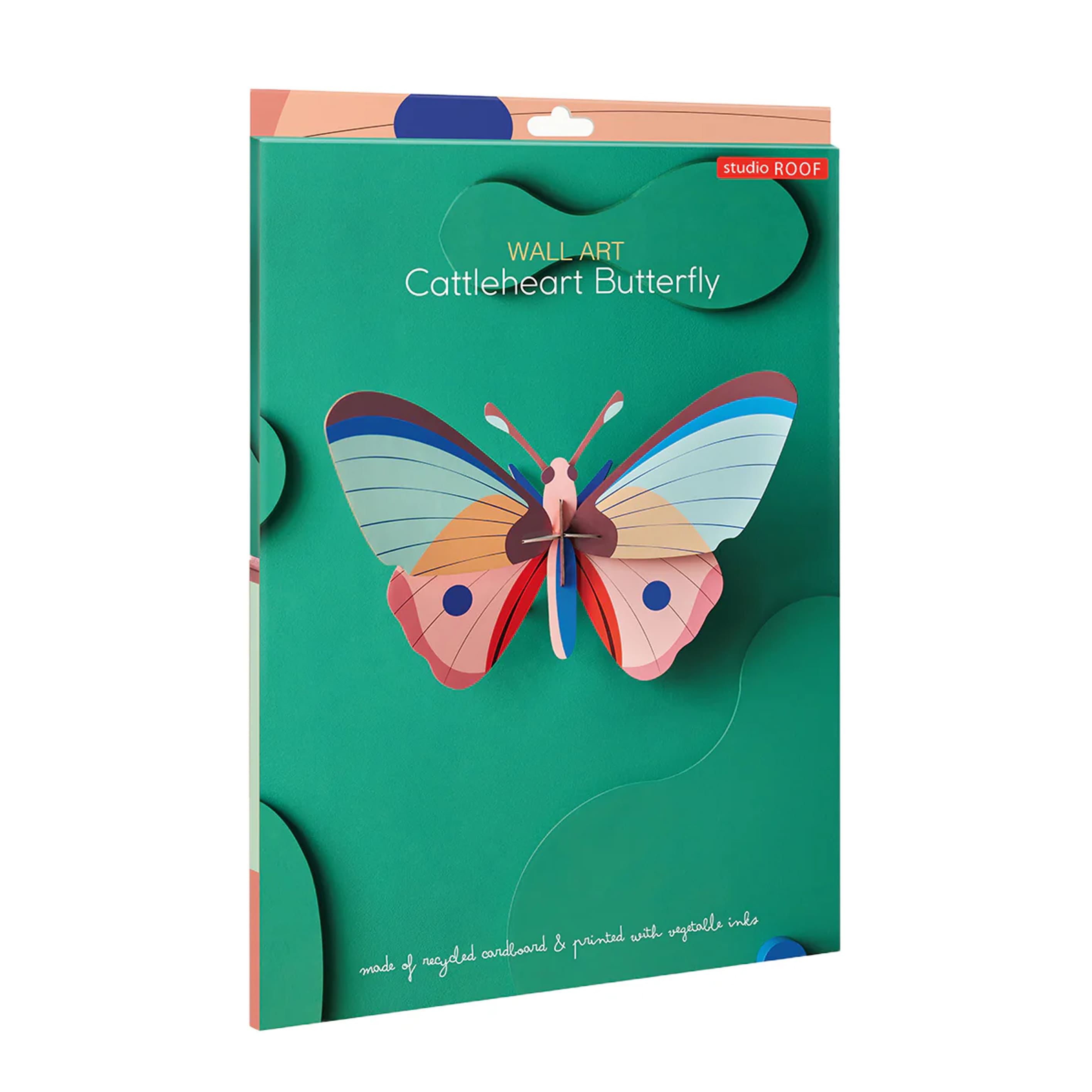 3D Cardboard Model Kit | Wall Art | A4 | Cattleheart Butterfly |  Studio Roof