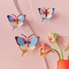 3D Cardboard Model Kit | Wall Art | A4 | Set of 3 Models | Plum Fringe Butterflies | Studio Roof