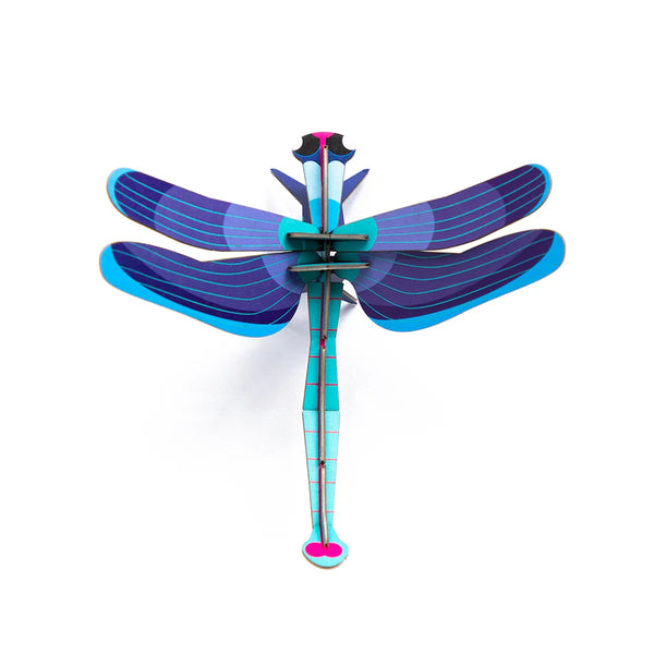3D Cardboard Model Kit | Wall Art | B7 | Sapphire Dragonfly | Studio Roof