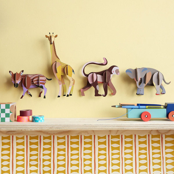 3D Cardboard Model Kit | Wall Art | B7 | Giraffe | Studio Roof