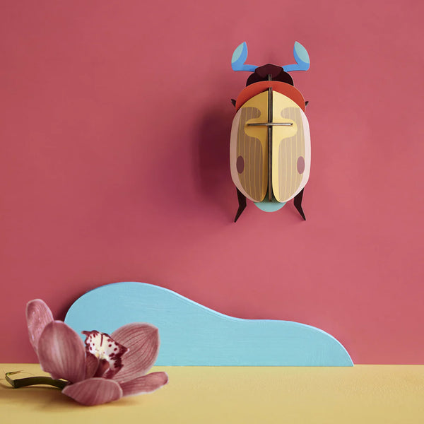3D Cardboard Model Kit | Wall Art | B7 | Lemon Fruit Beetle | Studio Roof