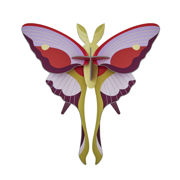 3D Cardboard Model Kit | Wall Art | B7 | Lilac Comet Butterfly | Studio Roof
