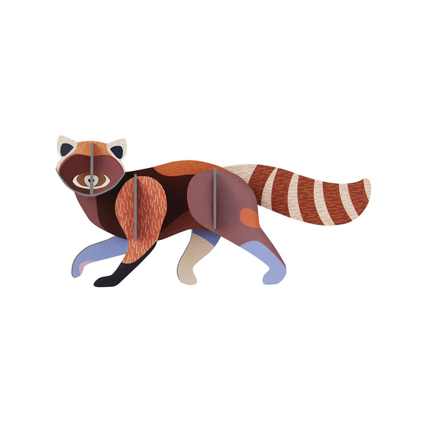 3D Cardboard Model Kit | Wall Art | B7 | Red Panda | Studio Roof