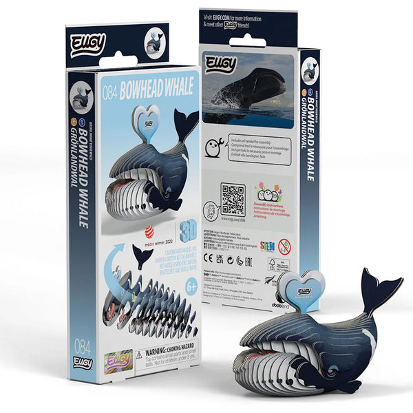 3D Cardboard Model Kit | Bowhead Whale | Eugy