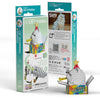 3D Cardboard Model Kit | Cat Cottonball | Eugy