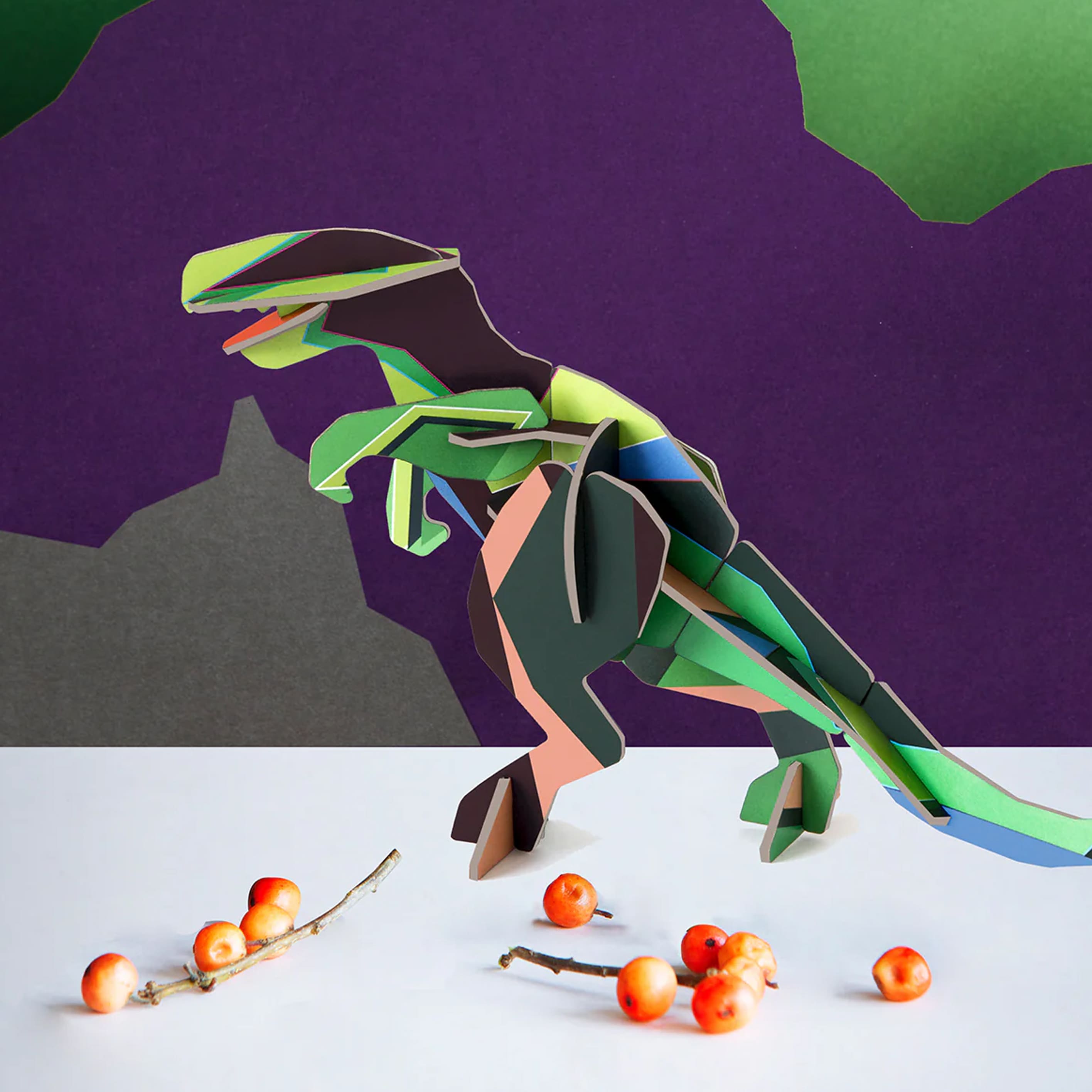 3D Cardboard Model Kit | Creative Play | B6 | Dinosaur | T-Rex | Studio Roof