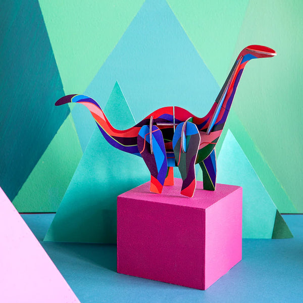 3D Cardboard Model Kit | Creative Play | B6 | Dinosaur | Diplodocus | Studio Roof