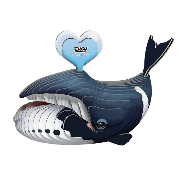 3D Cardboard Model Kit | Bowhead Whale | Eugy