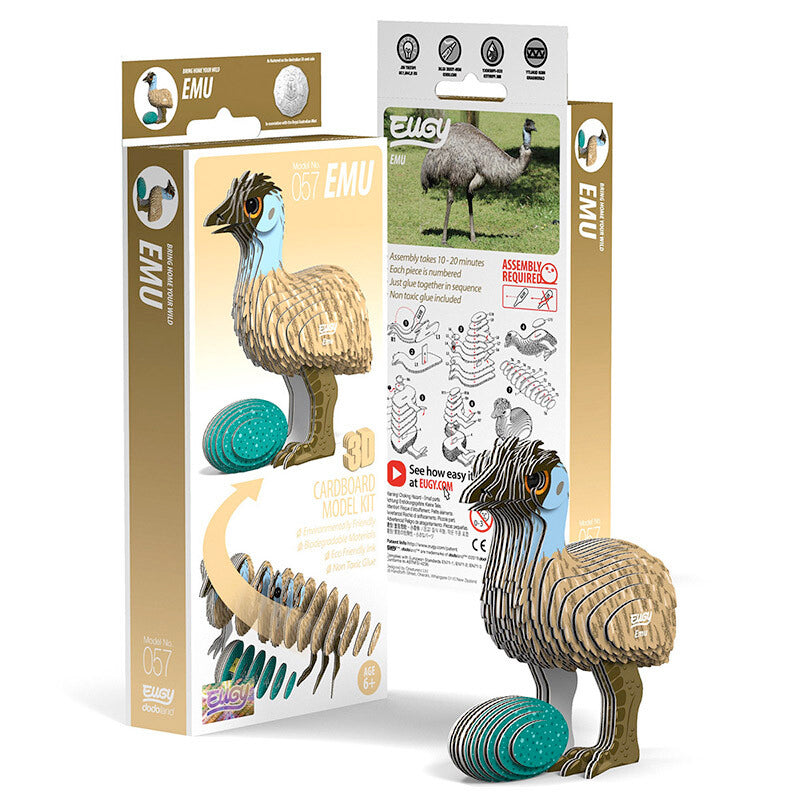 3D Cardboard Model Kit Emu Eugy 3d-cardboard-model-kit-emu-eugy