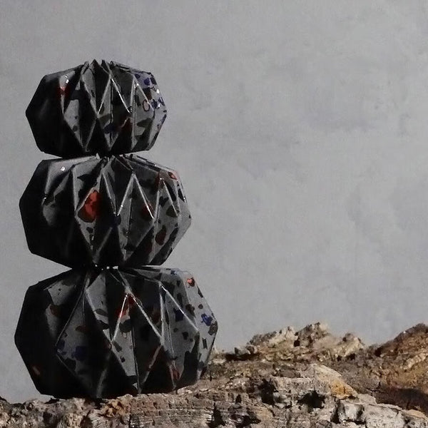3D Cardboard Model Kit | Kika Block | Stone | Grey | Ichikudo