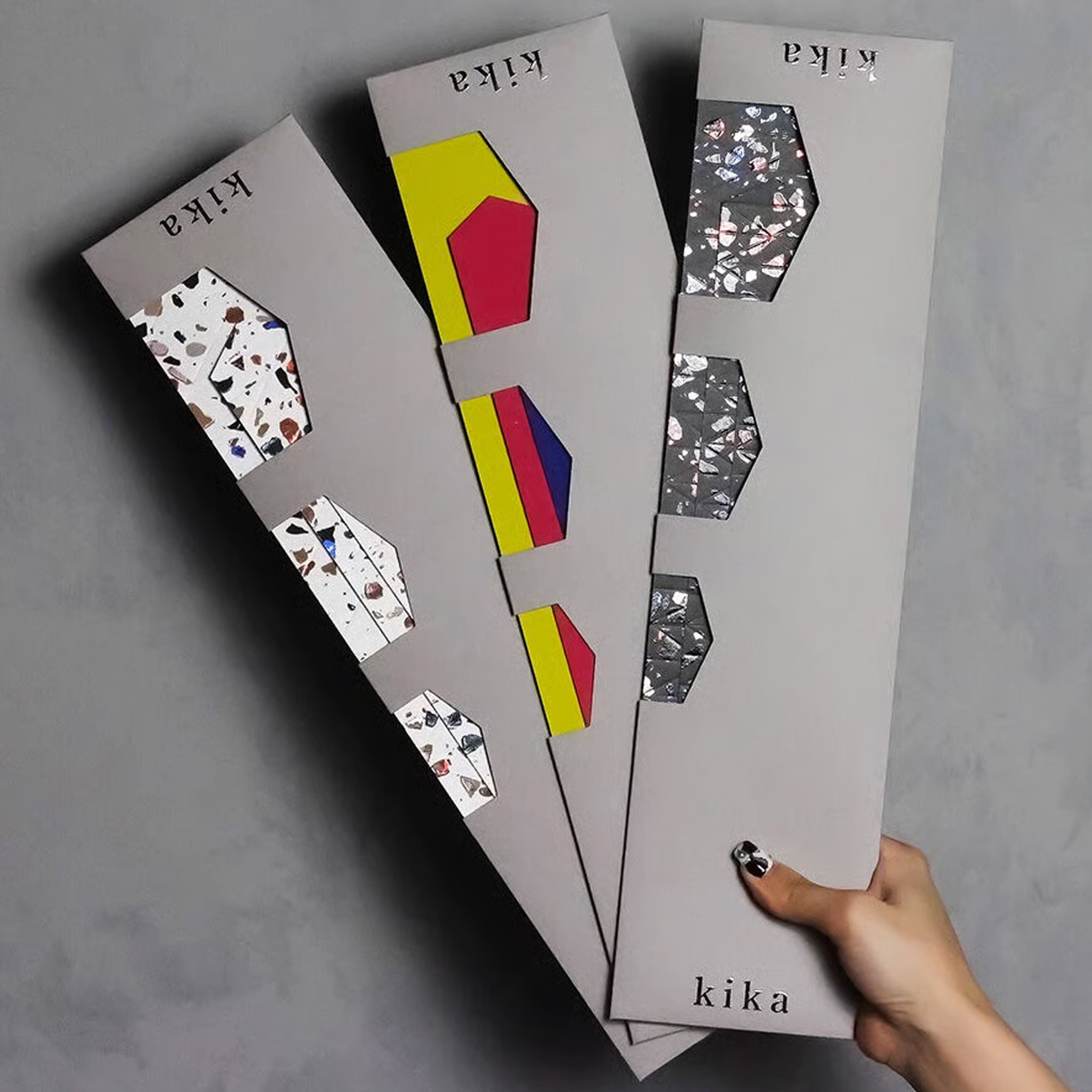 3D Cardboard Model Kit | Kika Block | Stone | Grey | Ichikudo