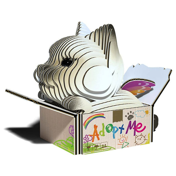 3D Cardboard Model Kit | Cat Mocha | Eugy