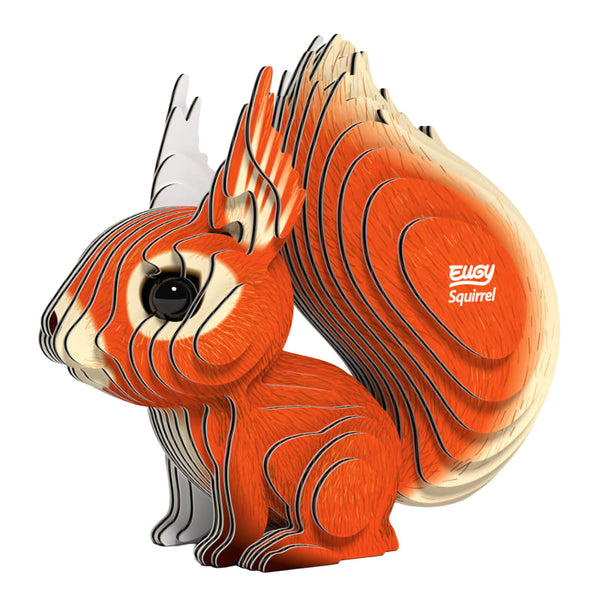 3D Cardboard Model Kit | Squirrel | Eugy