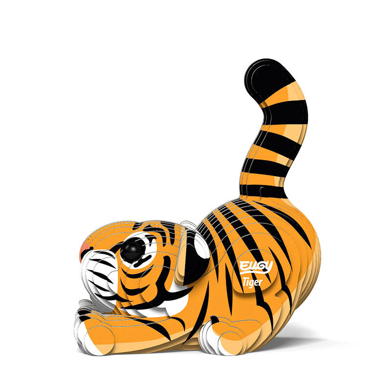 3D Cardboard Model Kit | Tiger | Eugy