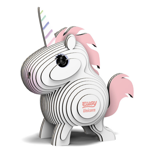 3D Cardboard Model Kit | Unicorn | Eugy