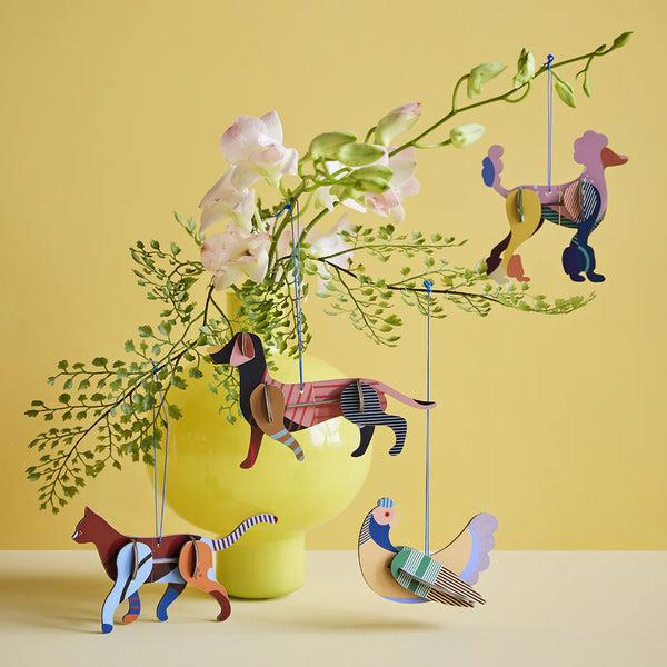 3D Cardboard Model Kit | Lucky Charm | 10cm | Cat | Studio Roof