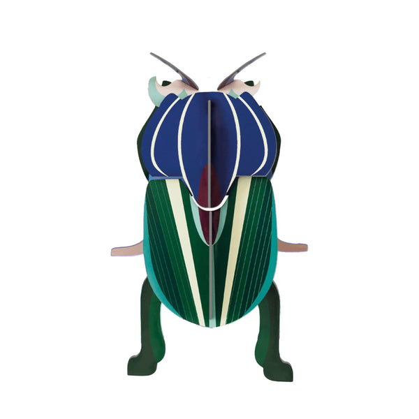 3D Cardboard Model Kit | Wall Art | B7 | Mimela Scarab Beetle | Studio Roof