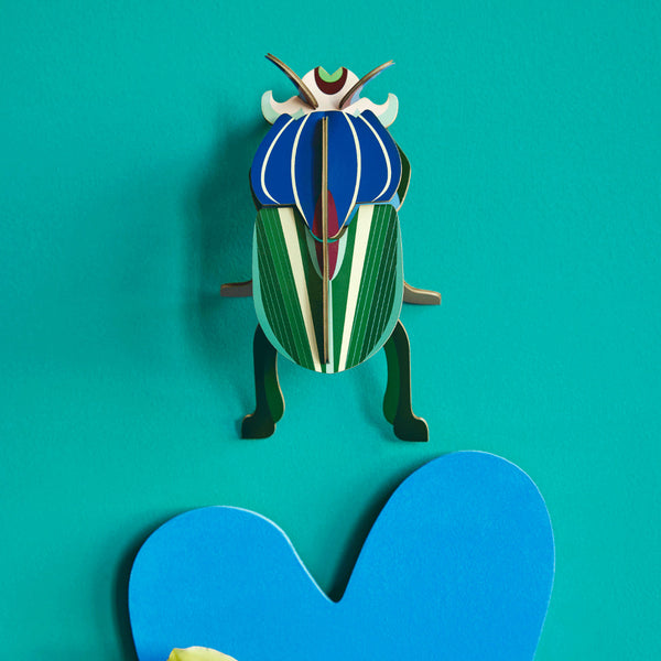 3D Cardboard Model Kit | Wall Art | B7 | Mimela Scarab Beetle | Studio Roof