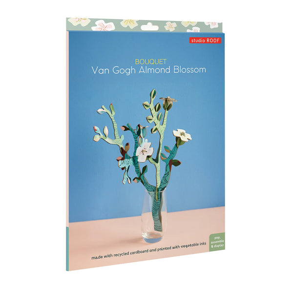 3D Cardboard Model Kit | Object Artist | Bouquet | A4 | Van Gogh Almond Blossom | Studio Roof
