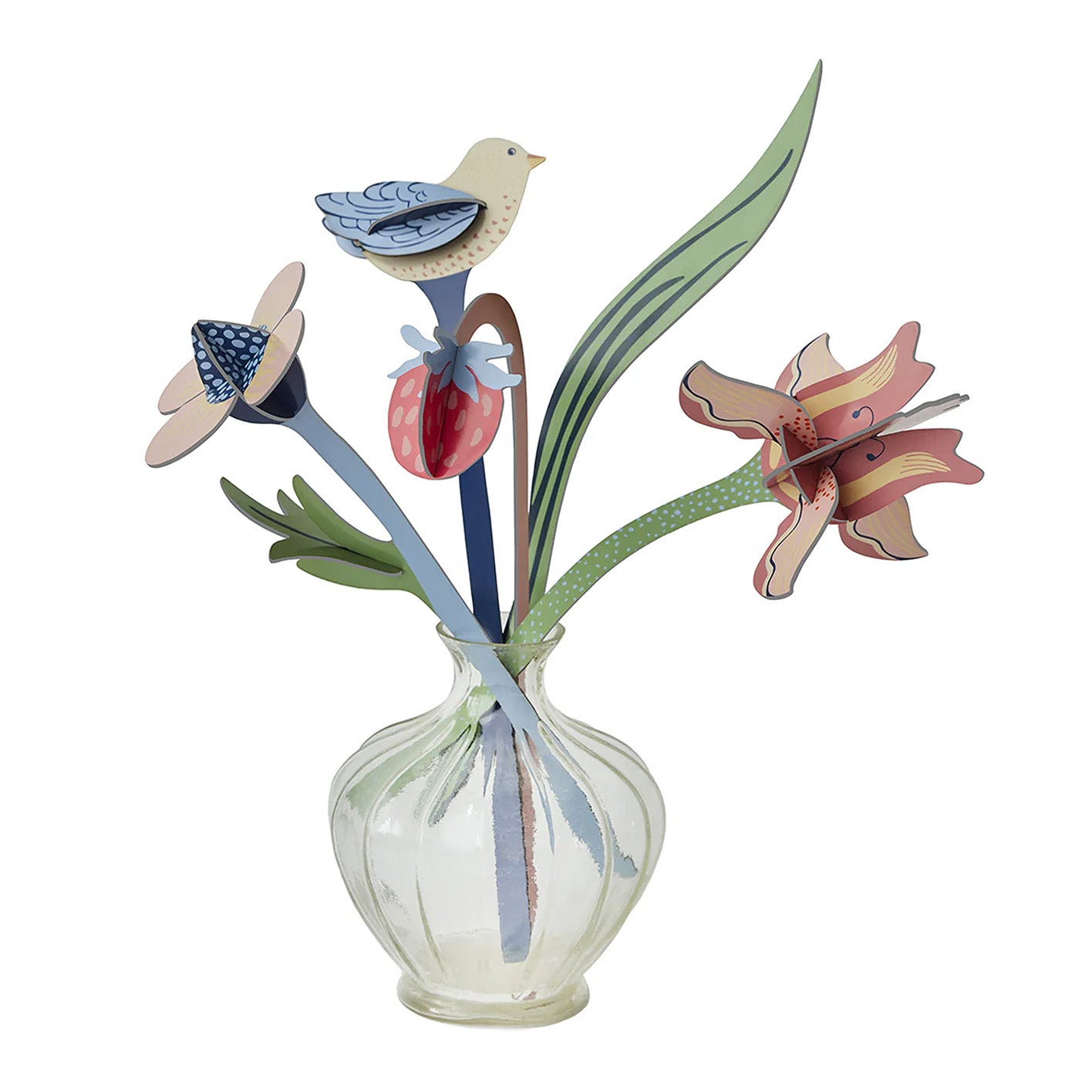 3D Cardboard Model Kit | Object Artist | Bouquet | A4 | William Morris | Studio Roof
