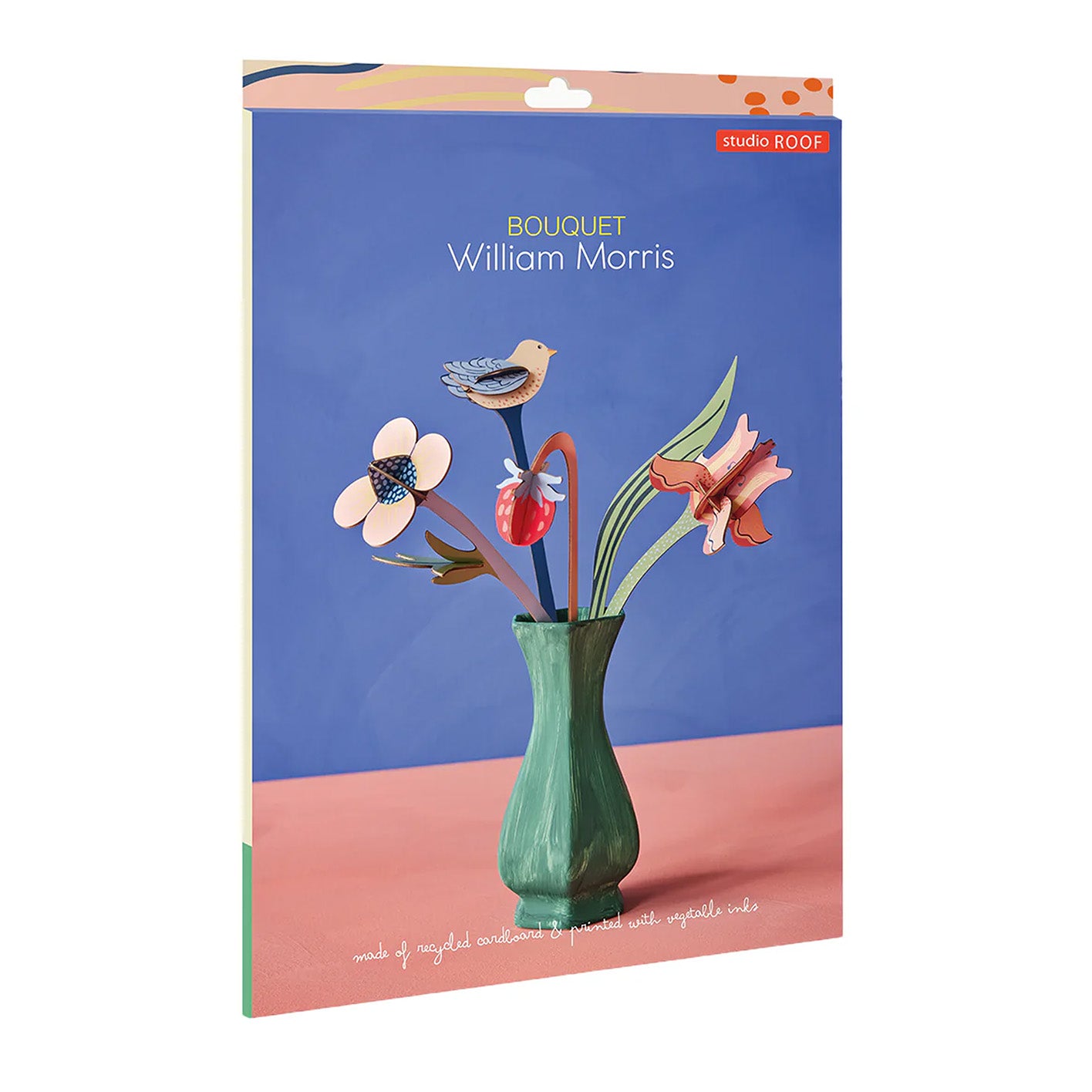 3D Cardboard Model Kit | Object Artist | Bouquet | A4 | William Morris | Studio Roof
