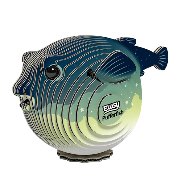 3D Cardboard Model Kit | Pufferfish | Eugy