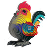 3D Cardboard Model Kit | Rooster | Eugy
