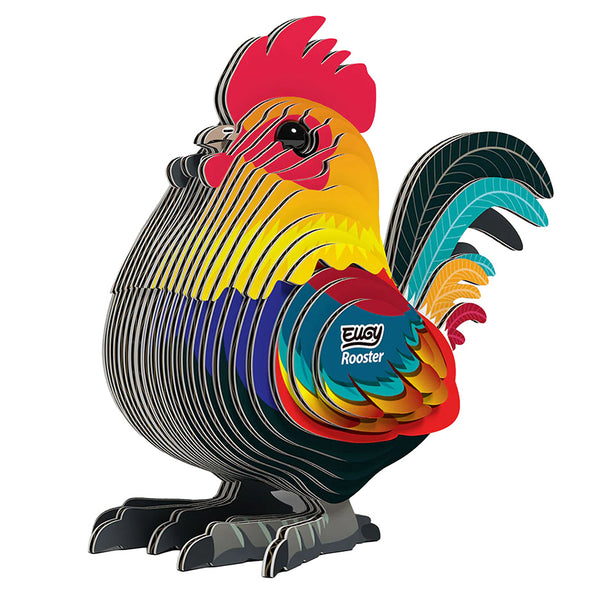 3D Cardboard Model Kit | Rooster | Eugy