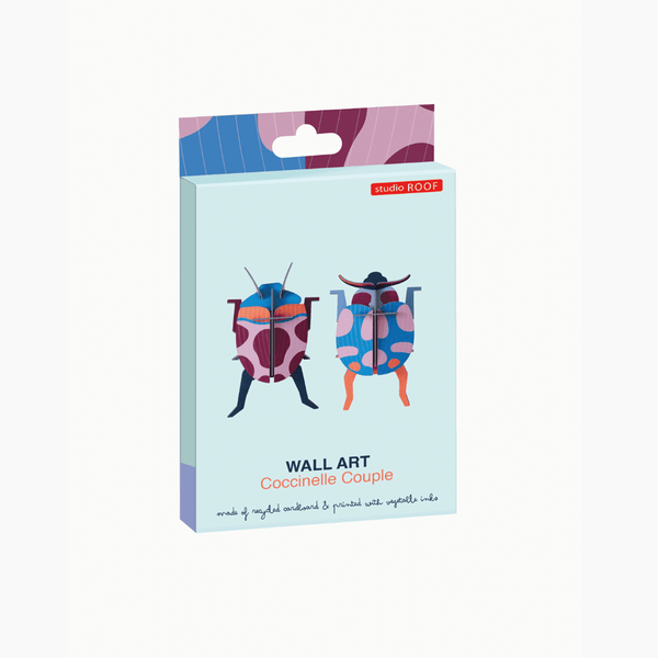 3D Cardboard Model Kit | Wall Art | B7 | Coccinelle Couple | Studio Roof