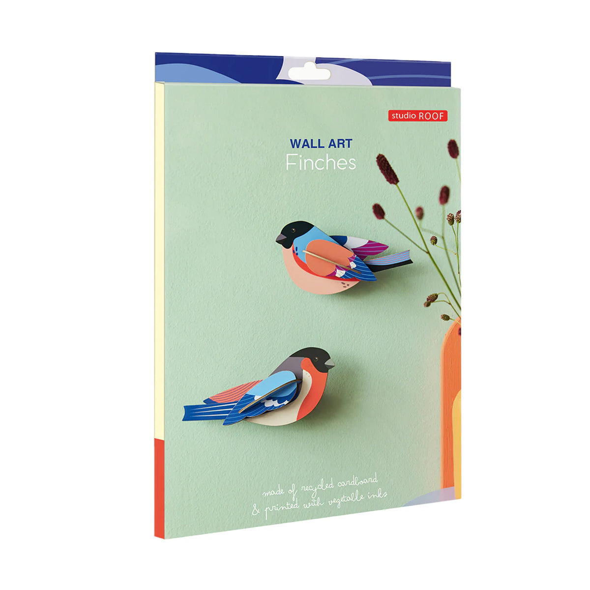 3D Cardboard Model Kit | Wall Art | B6 | Garden Birds | Finches | Stud