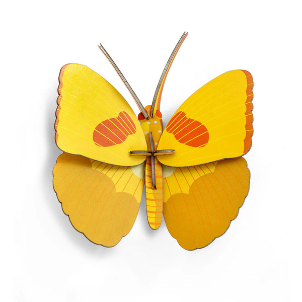 3D Cardboard Model Kit | Wall Art | B7 | Yellow Butterfly | Studio Roof