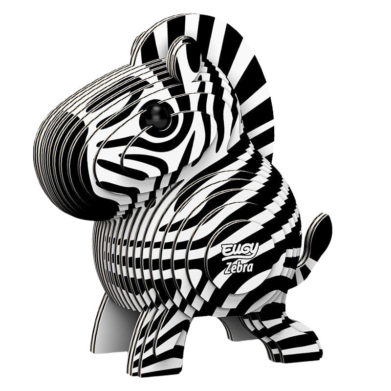 3D Cardboard Model Kit | Zebra | Eugy