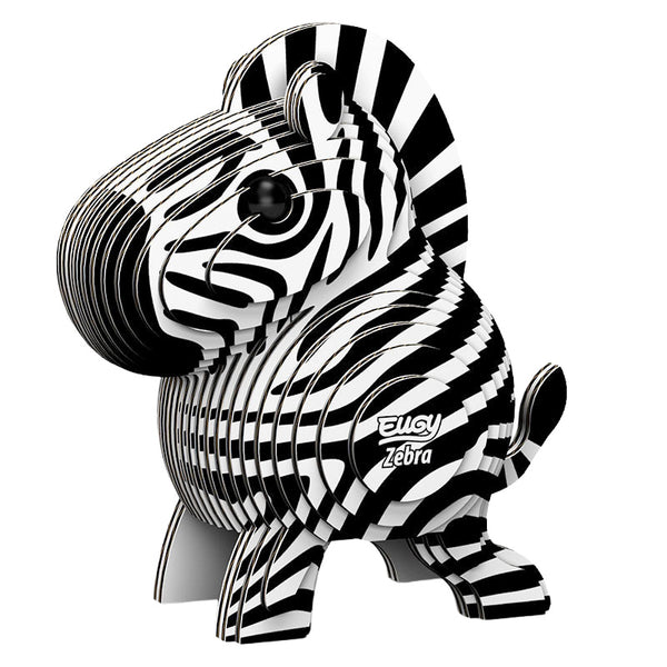 3D Cardboard Model Kit | Zebra | Eugy