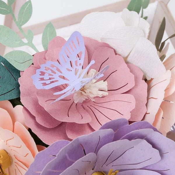 3D Paper Puzzle | Flowers and Butterfly | PaperNthought