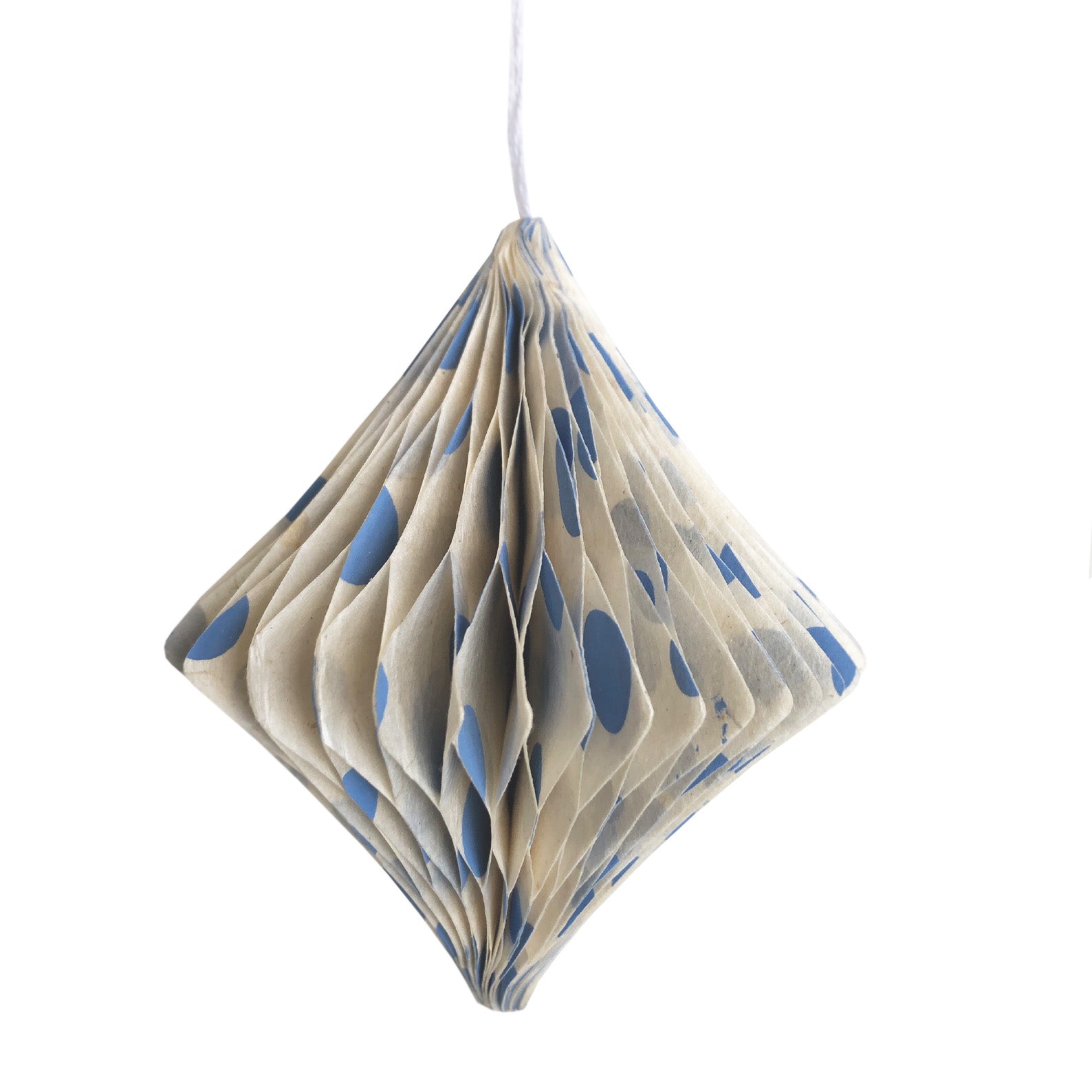 Handmade Nepalese Honeycomb Christmas Decoration | Diamond | 8 DESIGN OPTIONS AVAILABLE