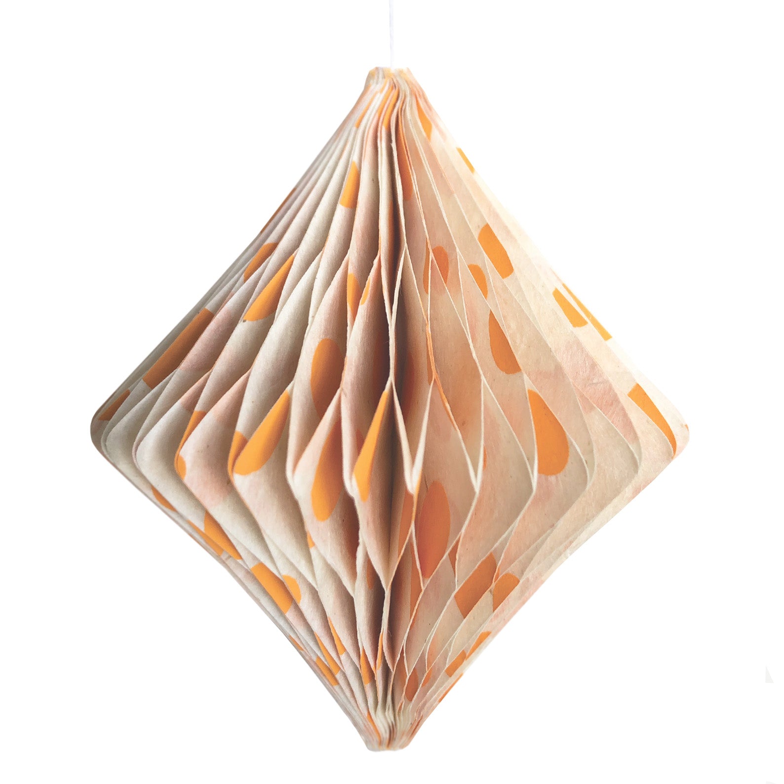 Handmade Nepalese Honeycomb Christmas Decoration | Diamond | 8 DESIGN OPTIONS AVAILABLE