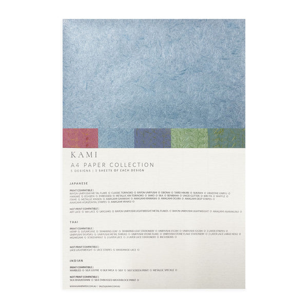 A4 Paper Pack | Japanese Collection BB | 5 Designs | 25 Sheets