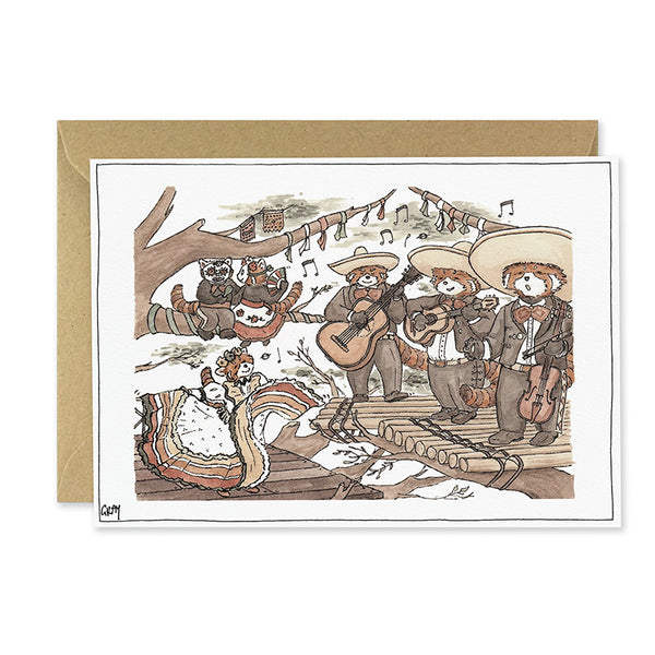 Birthday  Card | Mariachi Music | Erlenmeyer Art