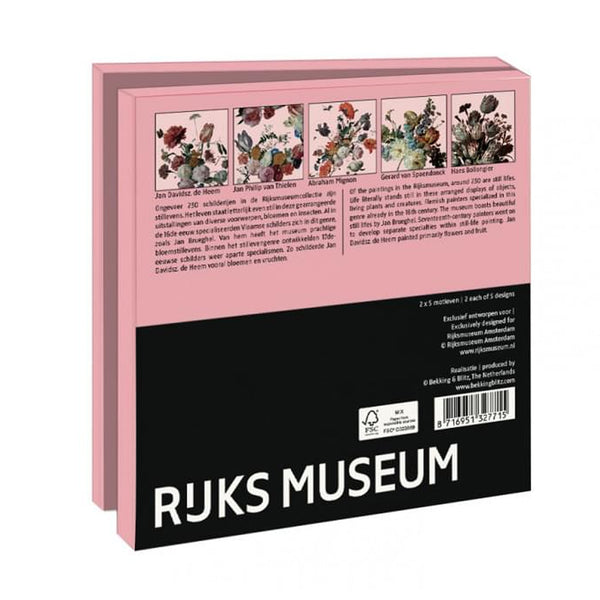 All Occasion Card | Wallet Card Set  | Square | Flowers Rijks Museum | Bekking & Blitz