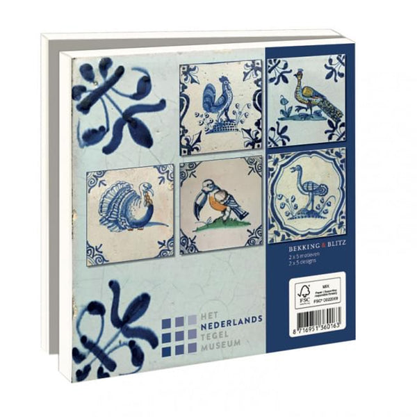 All Occasion Card | Wallet Card Set  | Square | Tiles Nederlands Tegelmuseum | Bekking & Blitz - Kami Paper