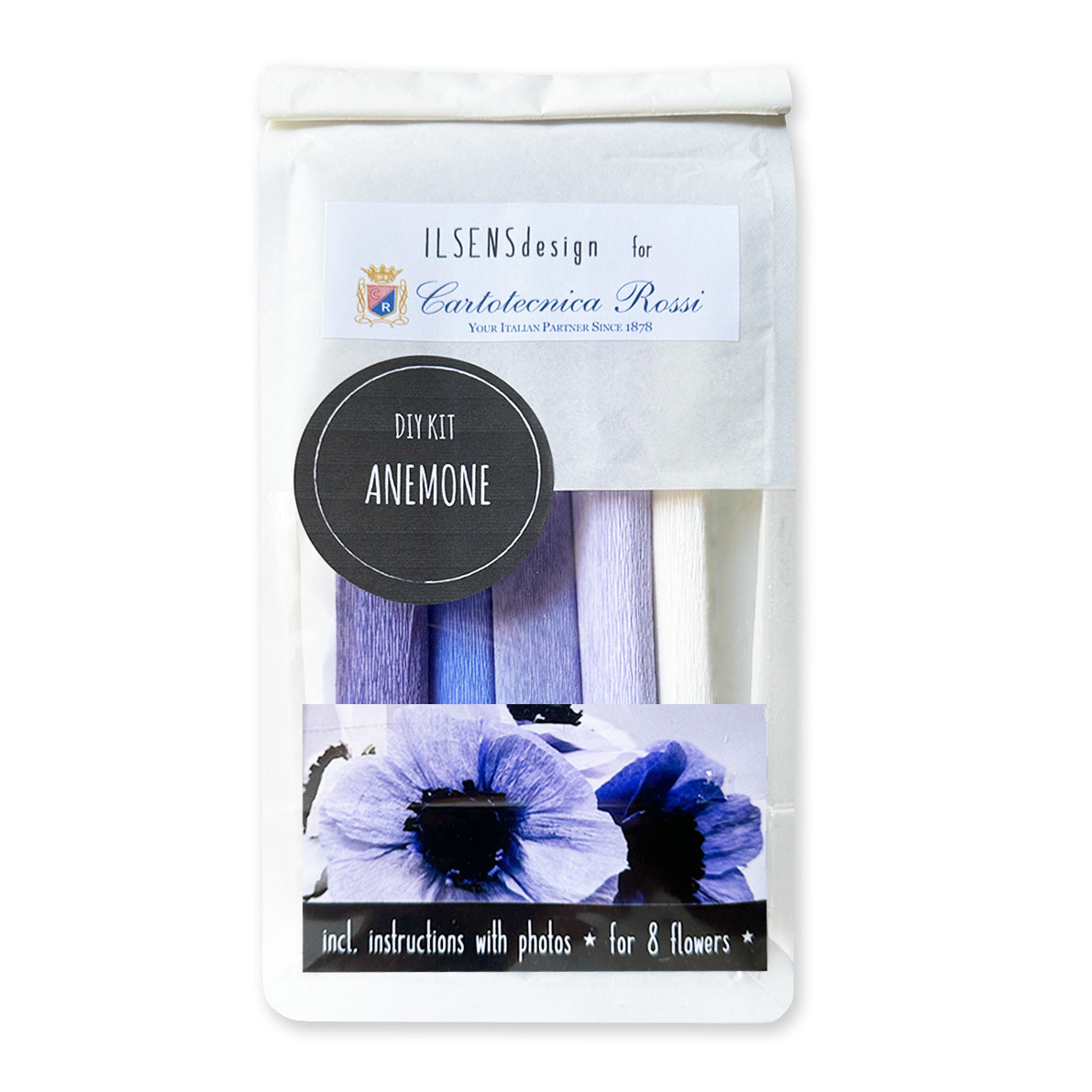 Art & Craft Kit | Crepe Paper Flower Kit | Anemone | Ilsens Design