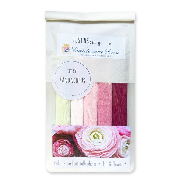 Art & Craft Kit | Crepe Paper Flower Kit | Ranunculus | Ilsens Design
