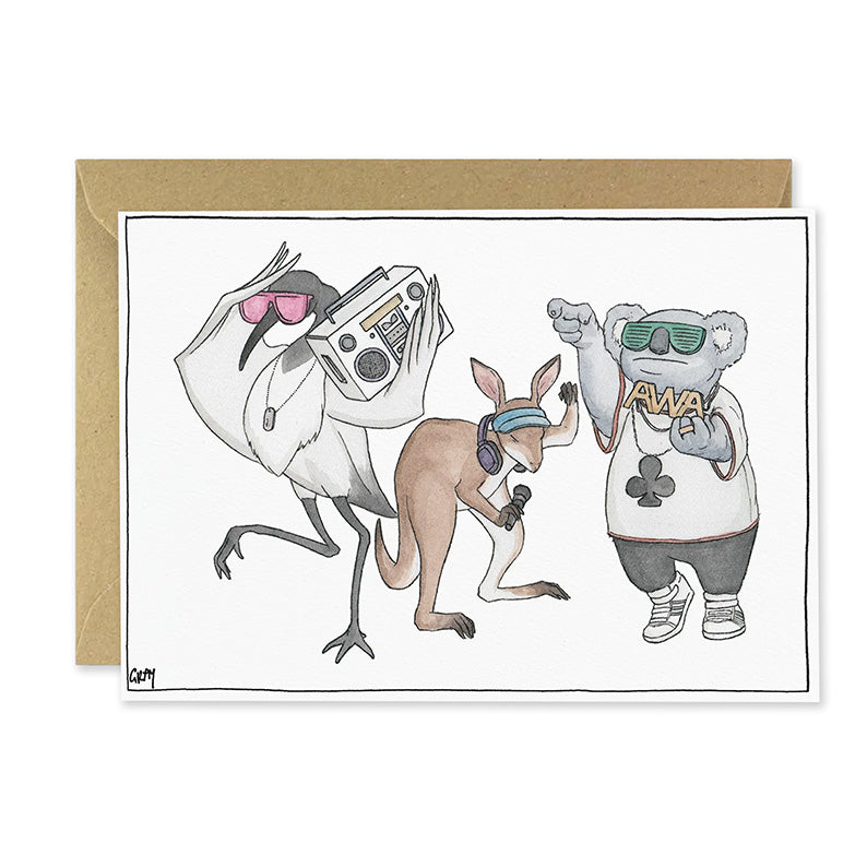 Australiana Card | Animals With Attitude | Erlenmeyer Art