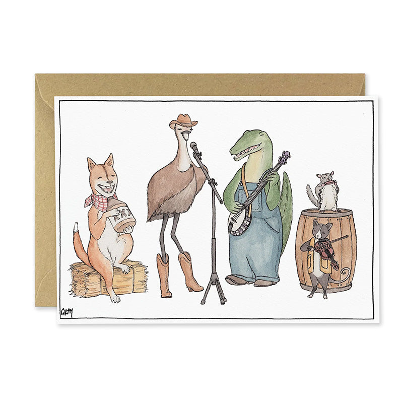 Birthday  Card | Matilda & The Outback Boys | Erlenmeyer Art
