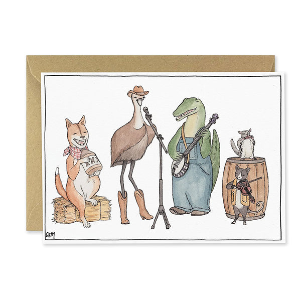 Birthday  Card | Matilda & The Outback Boys | Erlenmeyer Art