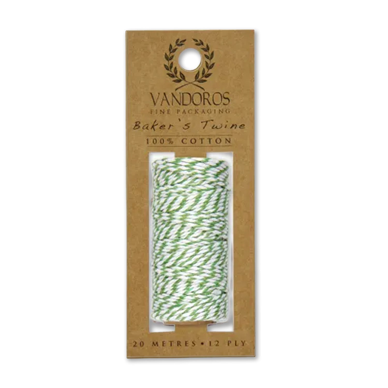 Twine | Baker's Twine | 12 Ply | 20 m | Vandoros | 6 COLOUR OPTIONS AVAILABLE