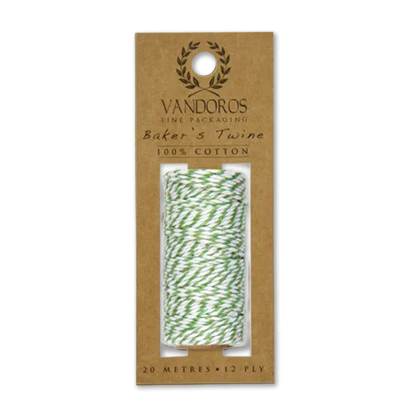 Twine | Baker's Twine | 12 Ply | 20 m | Vandoros | 6 COLOUR OPTIONS AVAILABLE